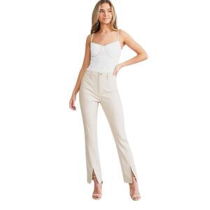 KanCan high rise‎ Faux Leather Straight Pant size 31